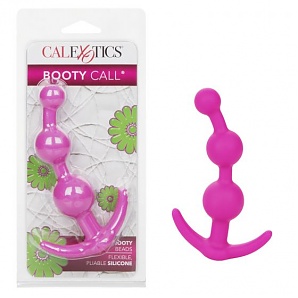 Booty Call Booty Beads Silicone Anal Beads - Pink