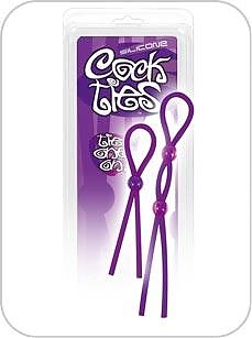 Silicone Cock Ties Purple