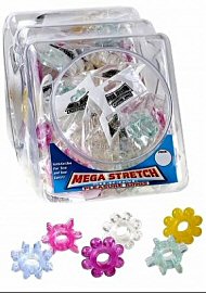 Mega Stretch Rings(72/bowl) Asst (104685)