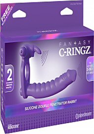 Fantasy C-Ringz Silicone Double Penetrator Rabbit Vibrator (185167)