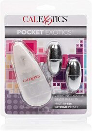 Pocket Exotics Double Silver Bullets Multi Speed 2.1 Inch - Silver (se-1104-05-2) (42546)